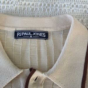 PJ Paul Jones Men's Beige Polo Shirt